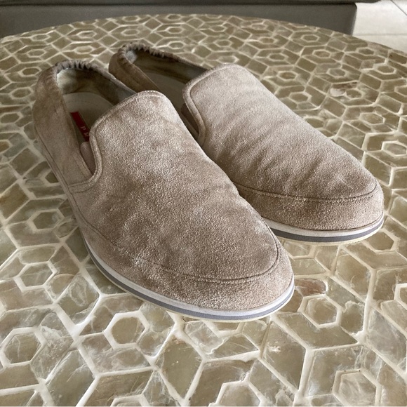 Prada Sport Men's Suede Slip-On Sneakers (11) - Picture 11 of 12